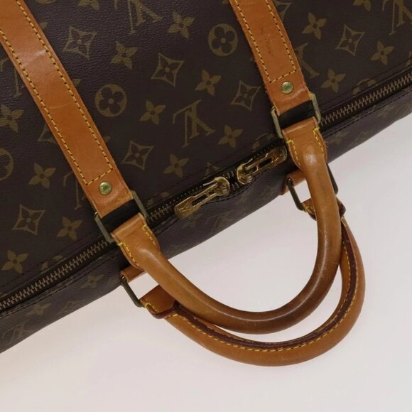 LOUIS VUITTON Monogram Keepall 55 Boston Bag M41424 LV Auth 131775 - Picture 8 of 16